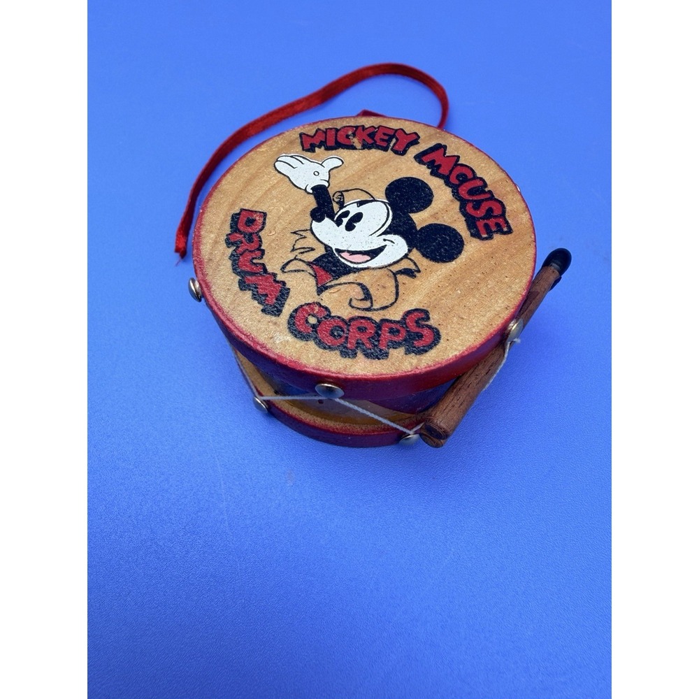 Vintage Disney Mickey Mouse Drum Corps Christmas Ornament Drum Taiwan